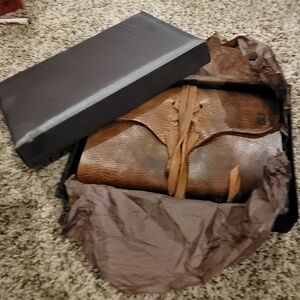 Elegant Brown Leather Rogue Journal